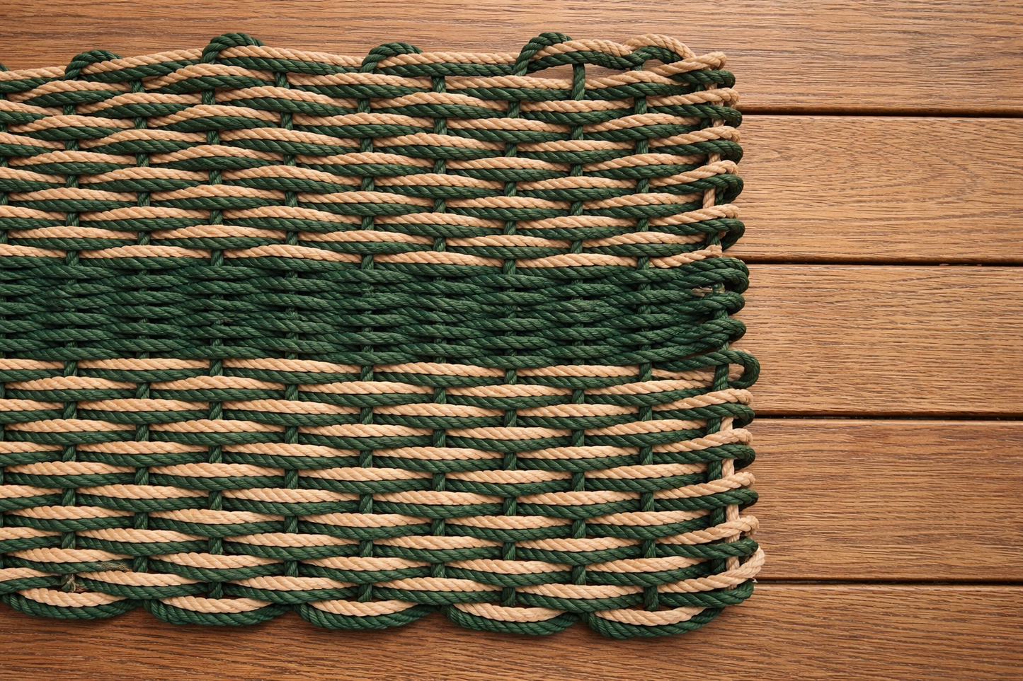 Door Mat – Sand & Harbour Green