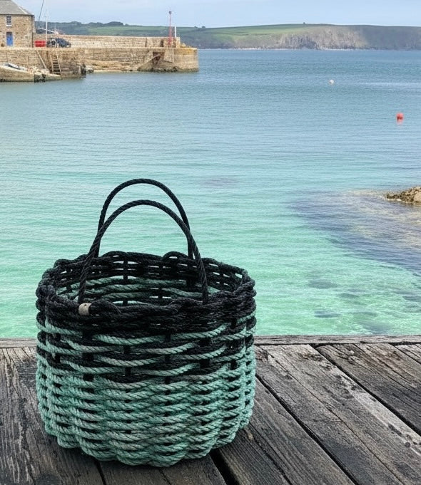 Atlantic Medium Repurposed Fishing Rope Basket