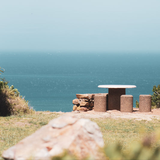 Sea view overlooking the North Cornwall coast from a peaceful picnic spot.