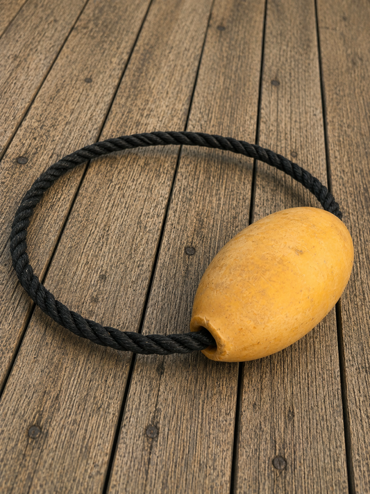 Dorn A’n Mor Dog Toy | Yellow Float & Black Rope