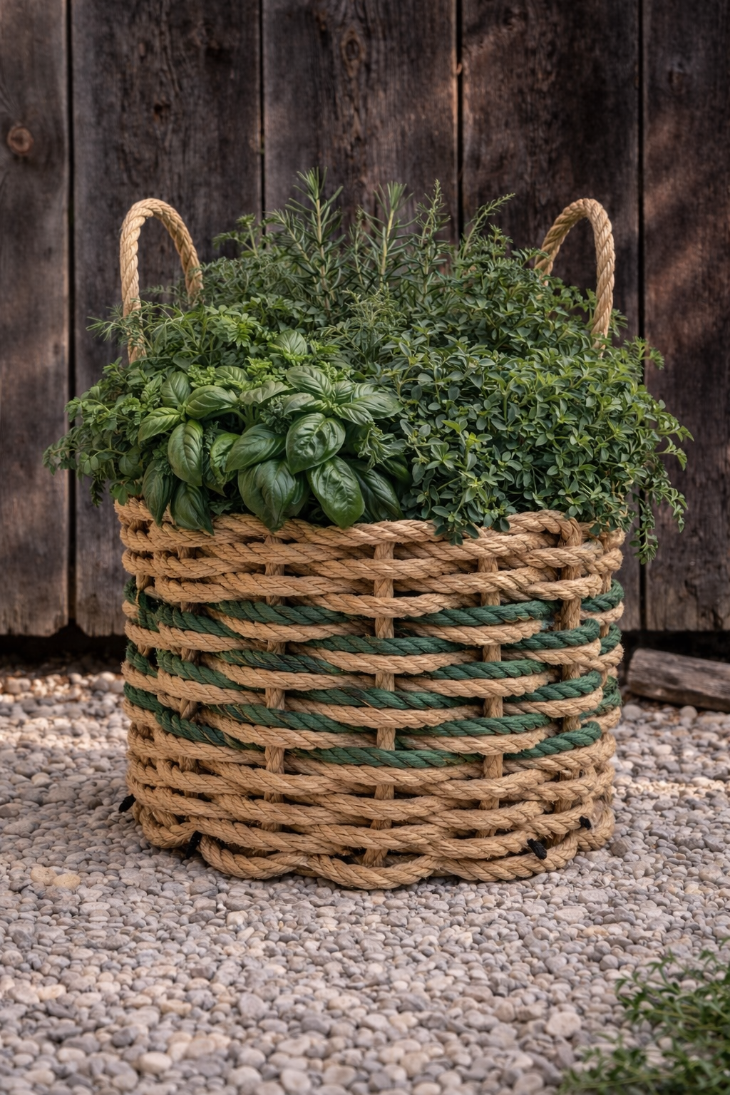 Medium Crab Basket – Sand & Harbour Green