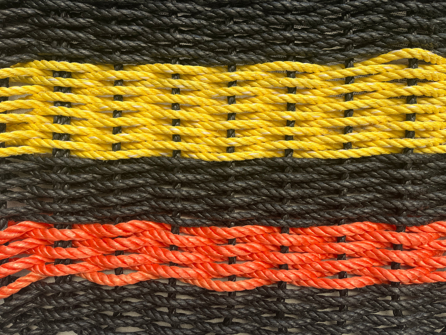 Newquay Fleet Door Mat – Harbour Yellow & Lobster Orange