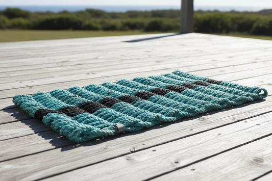 Repurposed Fishing Rope Doormat