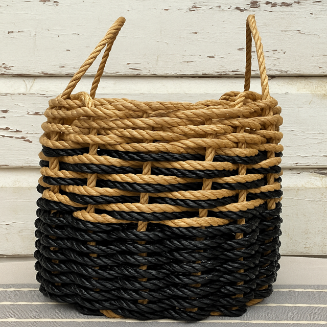 Crab Basket:  Medium Handwoven Cornish Storage Basket