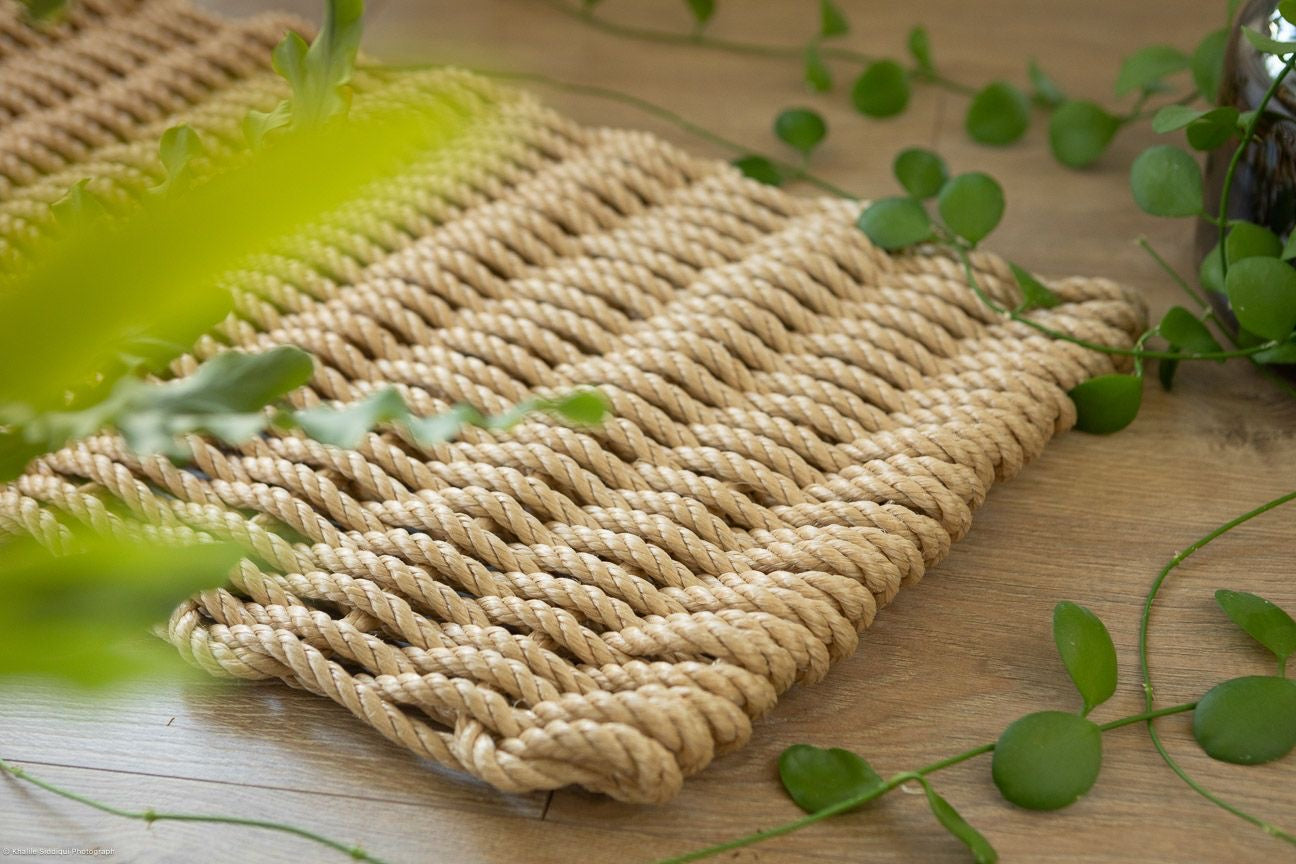 Large Handwoven Rope Doormat
