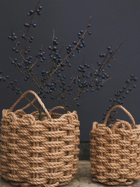 Crab Basket:  Medium Handwoven Cornish Storage Basket